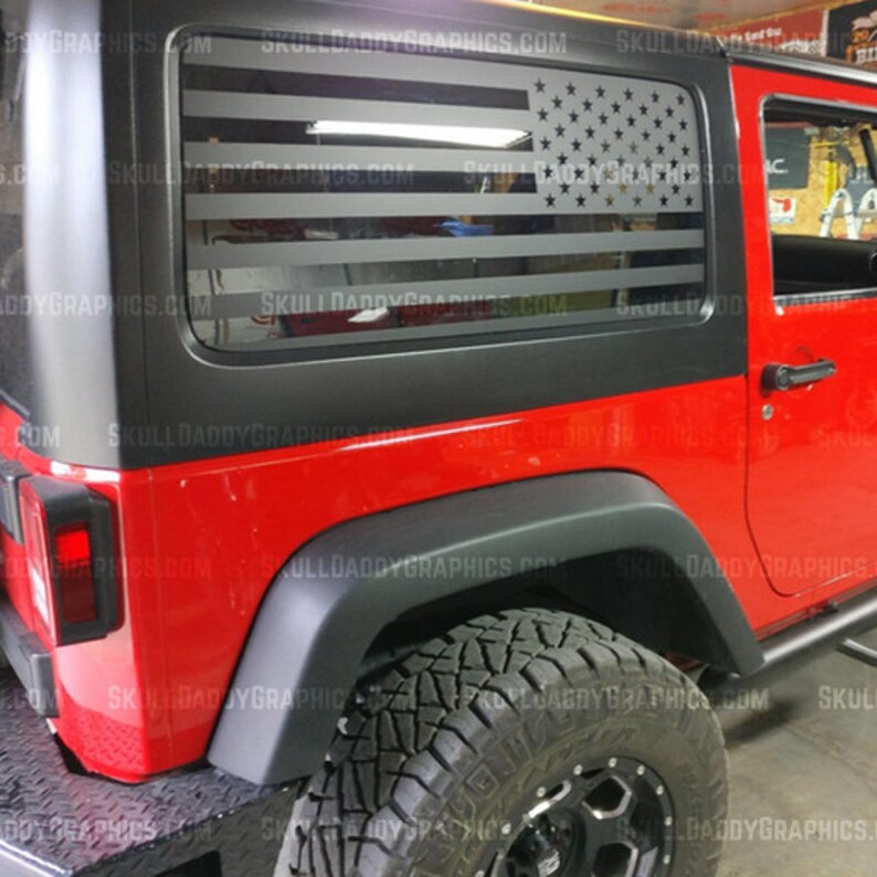 JKU JK JL Hard Top U.S.A. Window Flags to Fit Jeep Wrangler Etsy