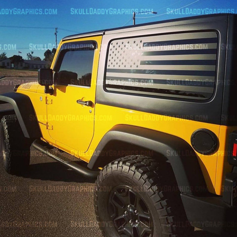 JKU JK JL Hard Top U.S.A. Window Flags to fit Jeep Wrangler Etsy