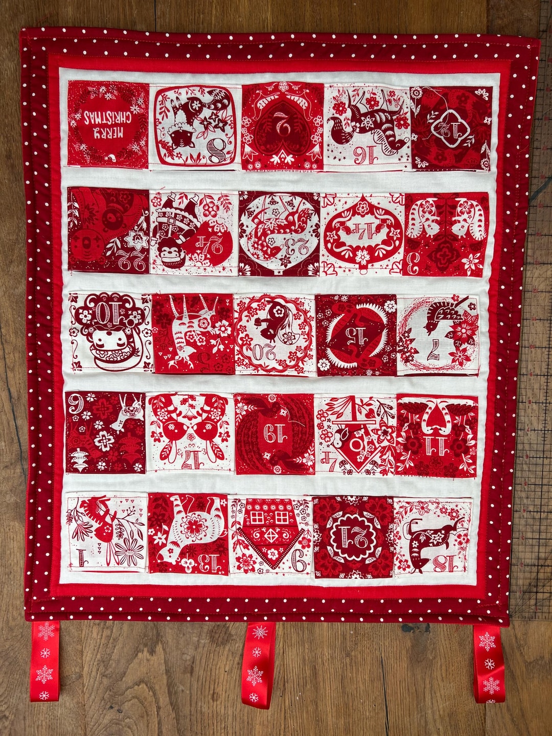 Fabric Advent Calendar Handmade and Reusable Find Tips for Filling — free download
