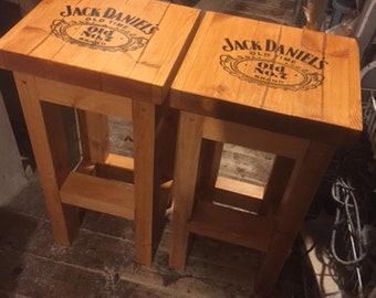 Solid Wood, Hand Made Bar Stool