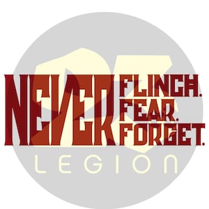 Never Flinch, Never Fear, Never Forget - Nevernight Acrylics - inspirierter Vinylaufkleber