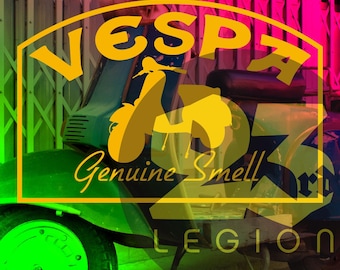 Vespa "Genuine Smell" Camel tribute - vinyl decal