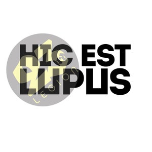 Calcomanía de vinilo inspirada en Hic Est Lupus - Red Rising