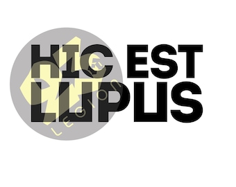 Hic Est Lupus - Red Rising inspired vinyl decal