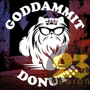 Goddammit Donut!!! - Dungeon Crawler Carl vinyl decal