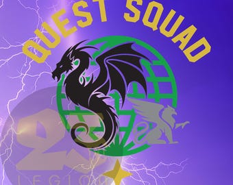 Quest Squad - vinyl decal - Onyx Storm