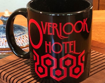 Overlook Hotel - The Shining Inspired Black Ceramic Mug
