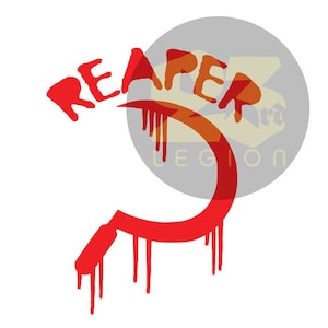 Reaper Graffiti (drip version) Red Rising inspired vinyl decal | Reaper | Howlers | Golden Son | Morning Star | Darrow | Sons of Ares