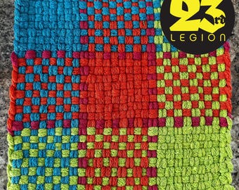 Handmade Potholder - "Gotcha" 8x8 inch PRO size