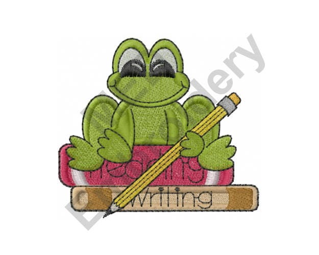 Download School Frog Machine Embroidery Design Embroidery Designs ...
