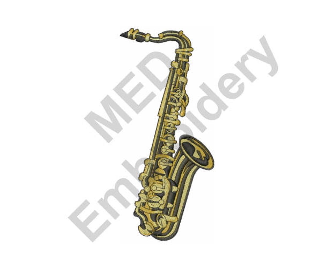 Saxophone machine embroidery design embroidery designs  etsy Saxophone machine embroidery design embroidery designs  etsy