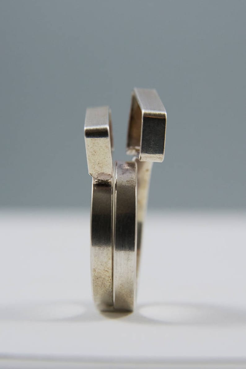 Copper jewelry Brotherhood ring Bridesmaid gift Italian jewelry Silver ring Sculpture ring Copper ring Minimalist ring Vegan jewelry