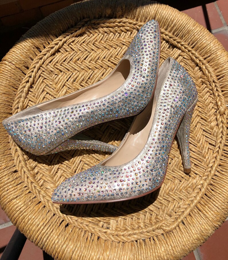 betsey johnson rhinestone pumps