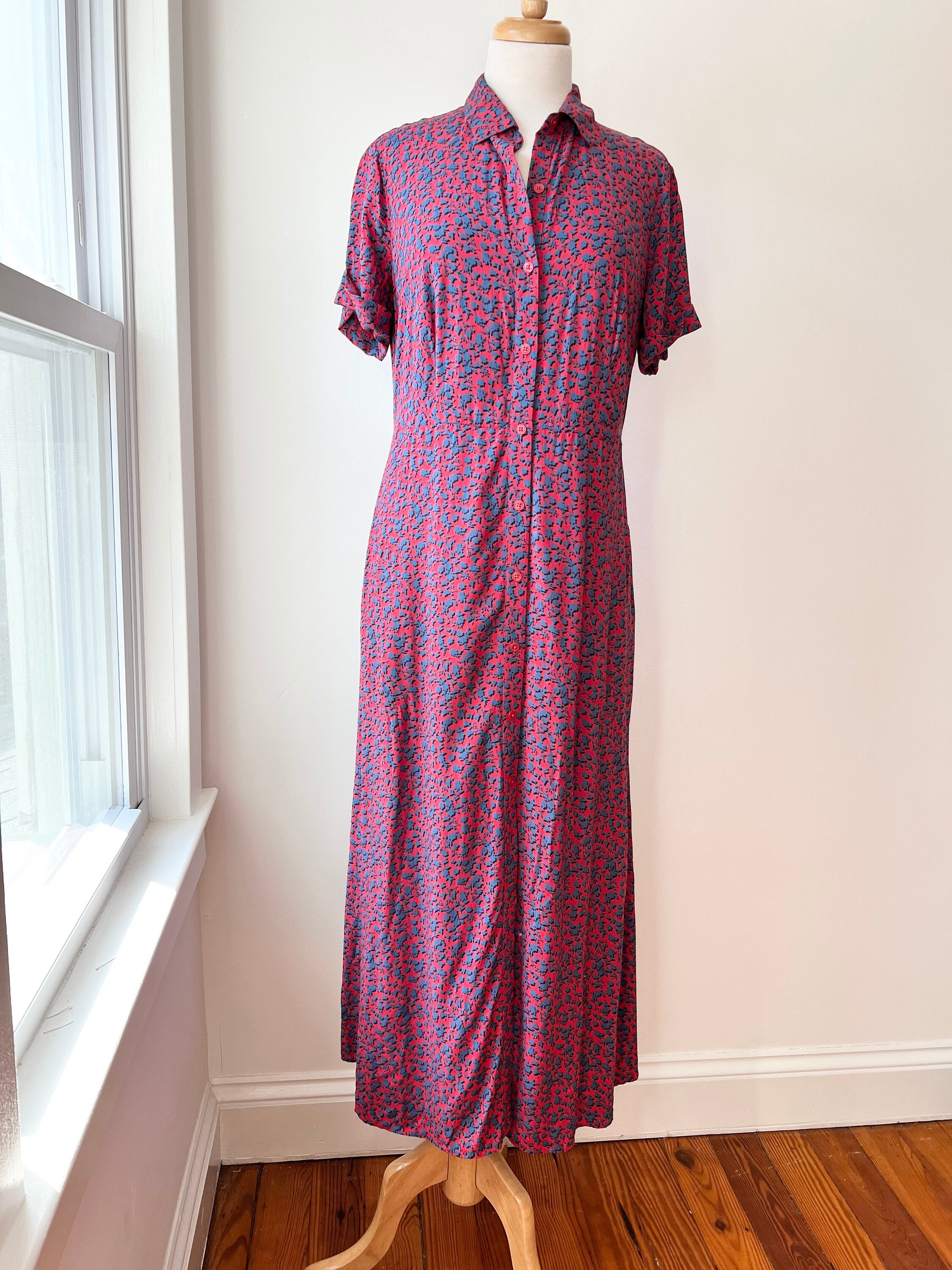boden orange linen dress Rosa Halter Linen Midi Dress-Burnt Orange