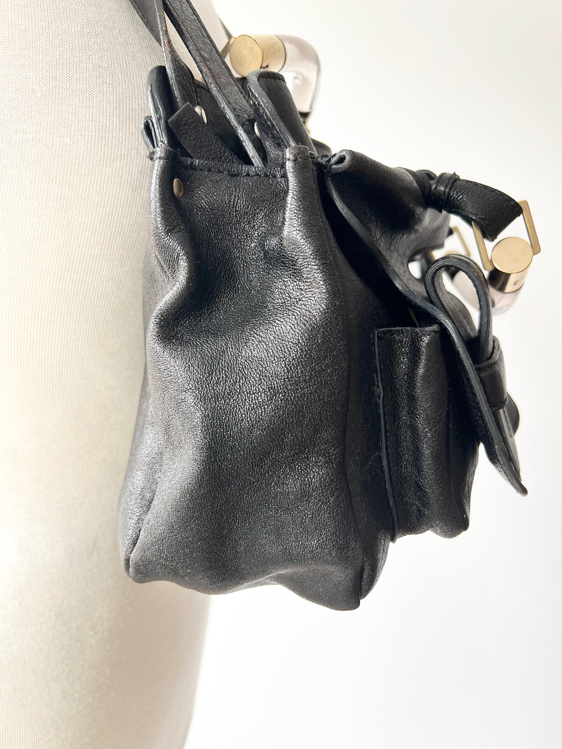 バッグ Chloe Archive Leather Handbag Black y2k Chloe Archive Leather Handbag Black y2k Used | eBay