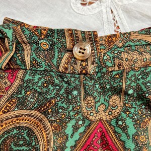 vintage silk paisley pants size 6