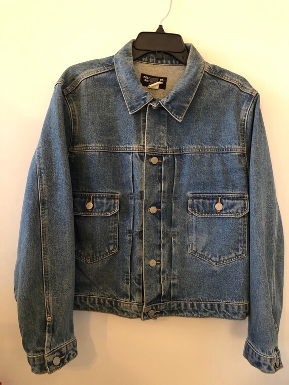 ralph lauren distressed denim jacket
