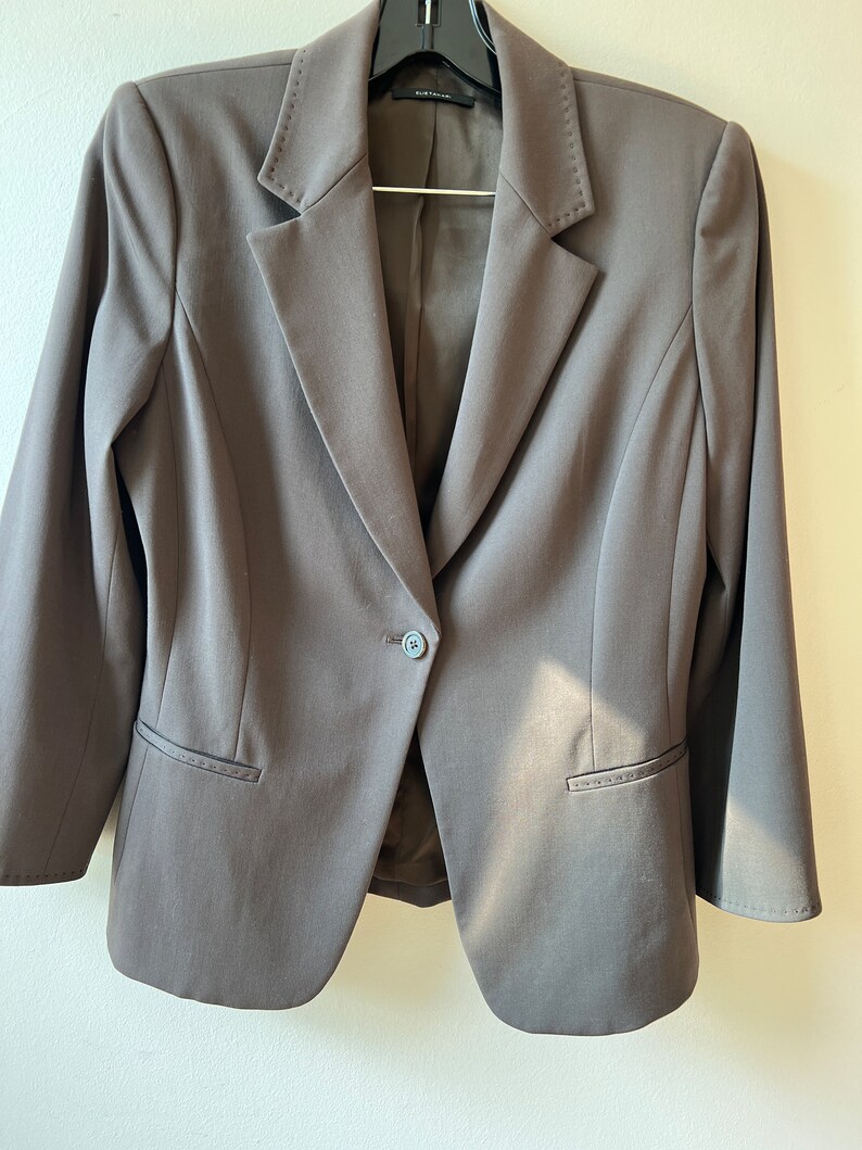 Vintage 90s Tahari wool minimalist suit size medium