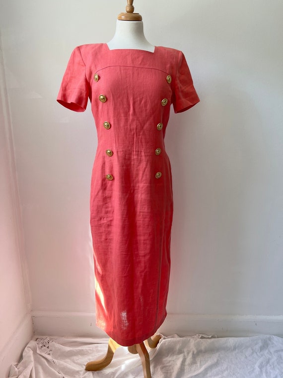 Coral shift dress uk cheap