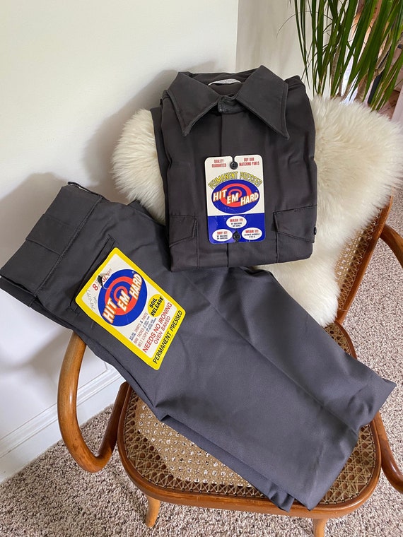 Vintage 1970s deadstock Hit em Hard industrial wor