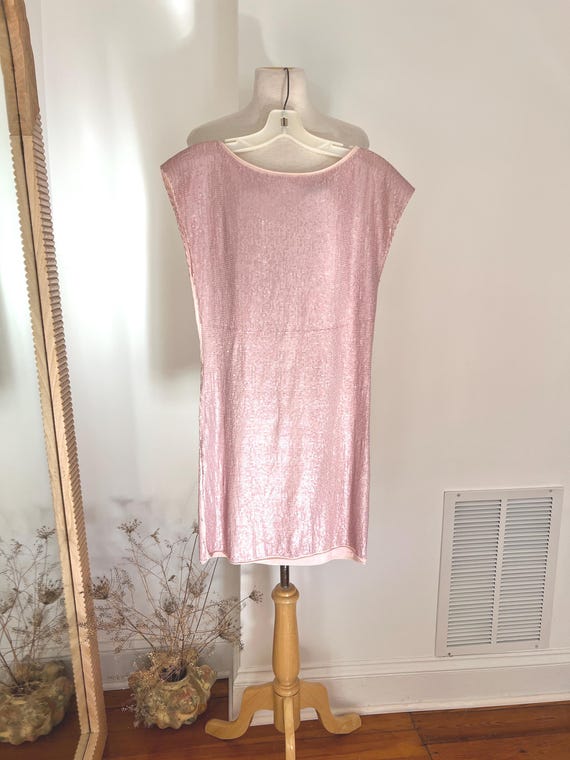 strapless open back dress Paris Pink Sequins Jacket Dress Medium main image 0