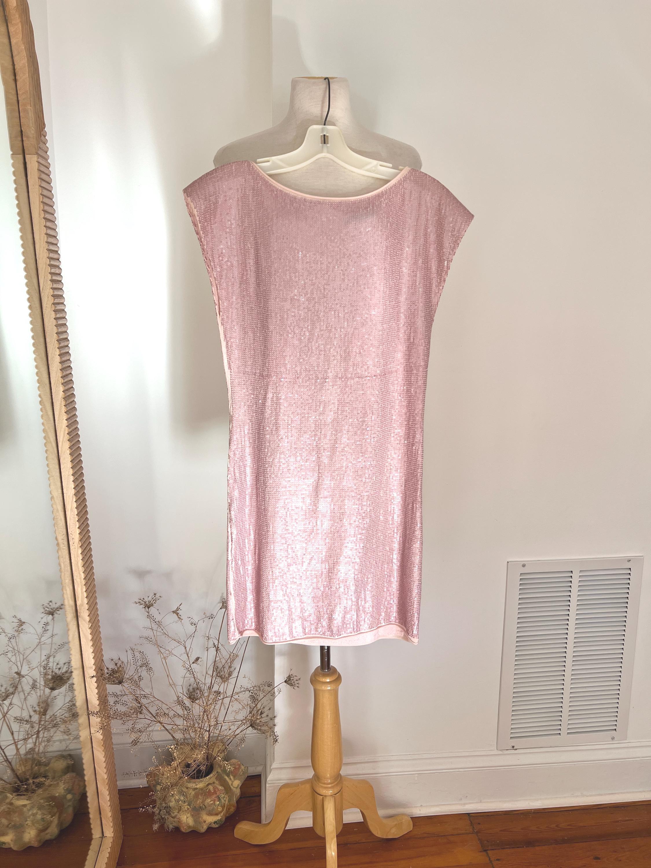 pink alice and olivia dress COLEY FEATHER TRIM DRESS in ROSE