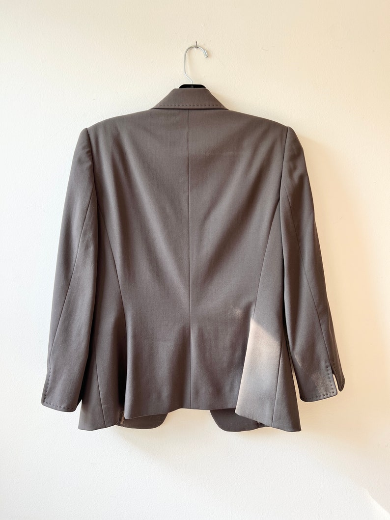 Vintage 90s Tahari wool minimalist suit size medium