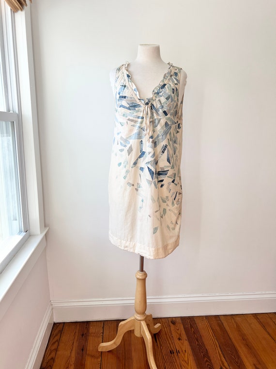 Vintage Lilka Summer Dress with Pockets, Sleeveless Summer Shift Dress