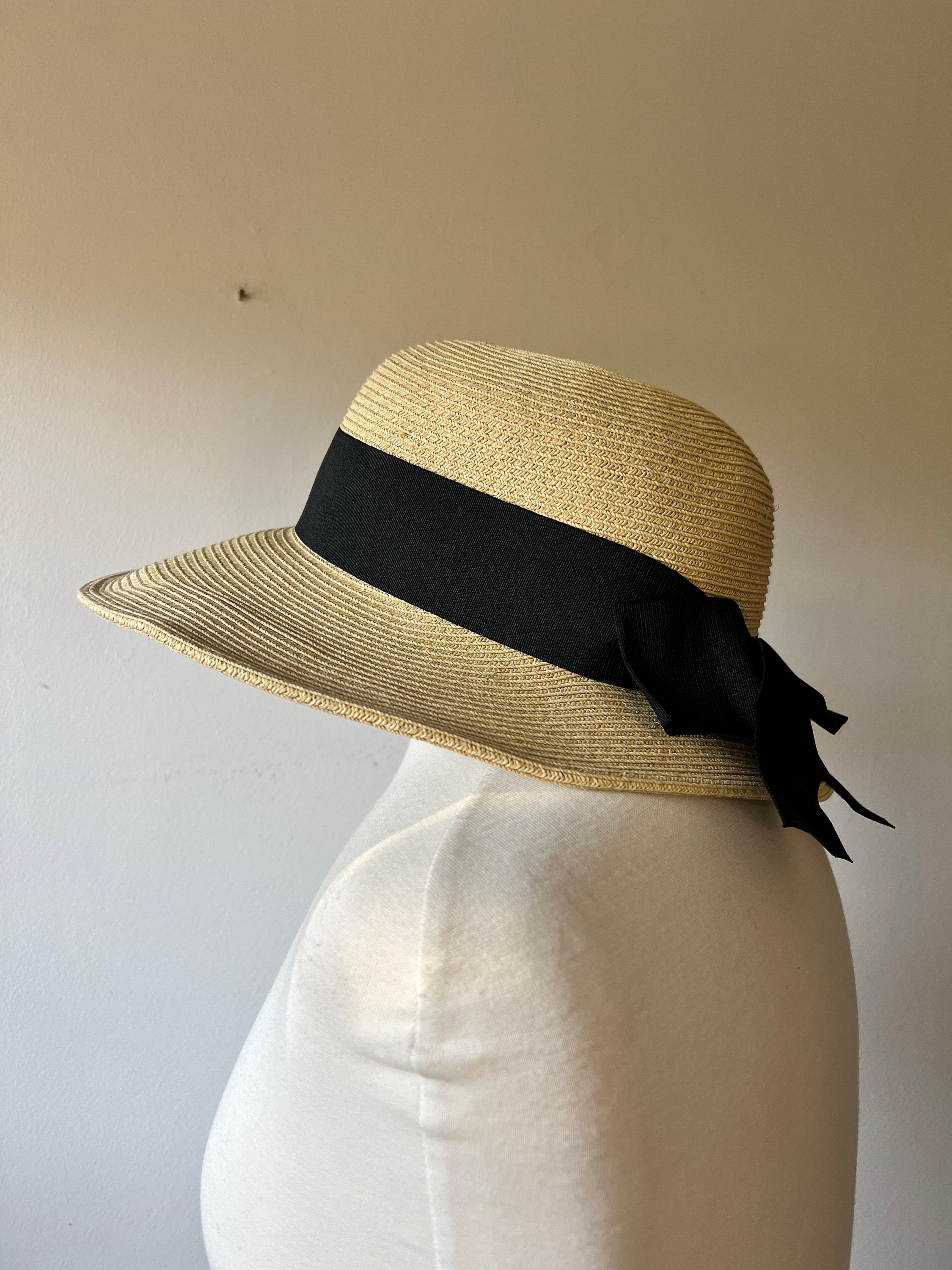 Scala Stylish Straw Hat w/ removable Black Band C- Scala Women main image 4