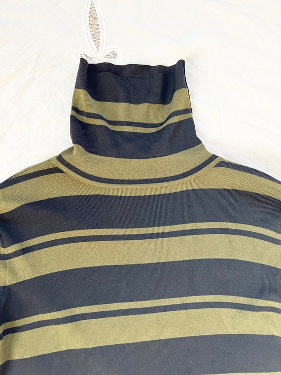 vintage Joseph A striped black and green turtle n… - image 4