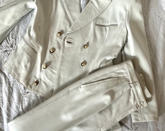 Leather Pant Suit - Etsy Singapore