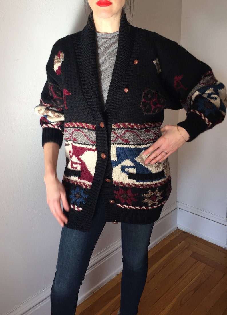 navajo print sweaters