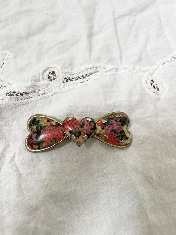 vintage bow hair barrettes set of two, coquette h… - image 8
