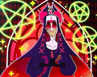 Hazbin Hotel: Nun!Alastor Pinup Poster Print
