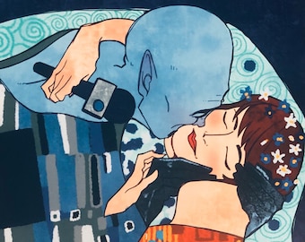 Megamind: The Kiss Poster Print
