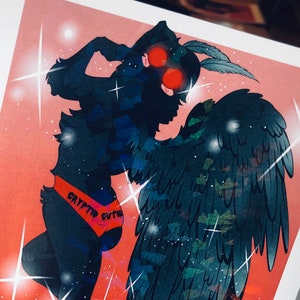 Cryptid Cutie: Mothman Print image 4