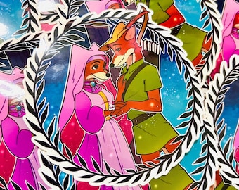 Furry: Robin Hood and Marian Romance Sticker