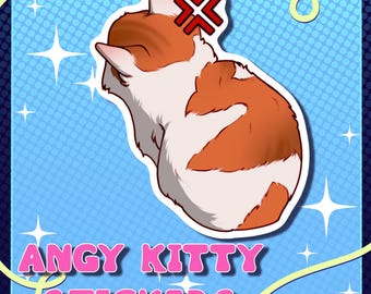 Angy Kitty Sticker
