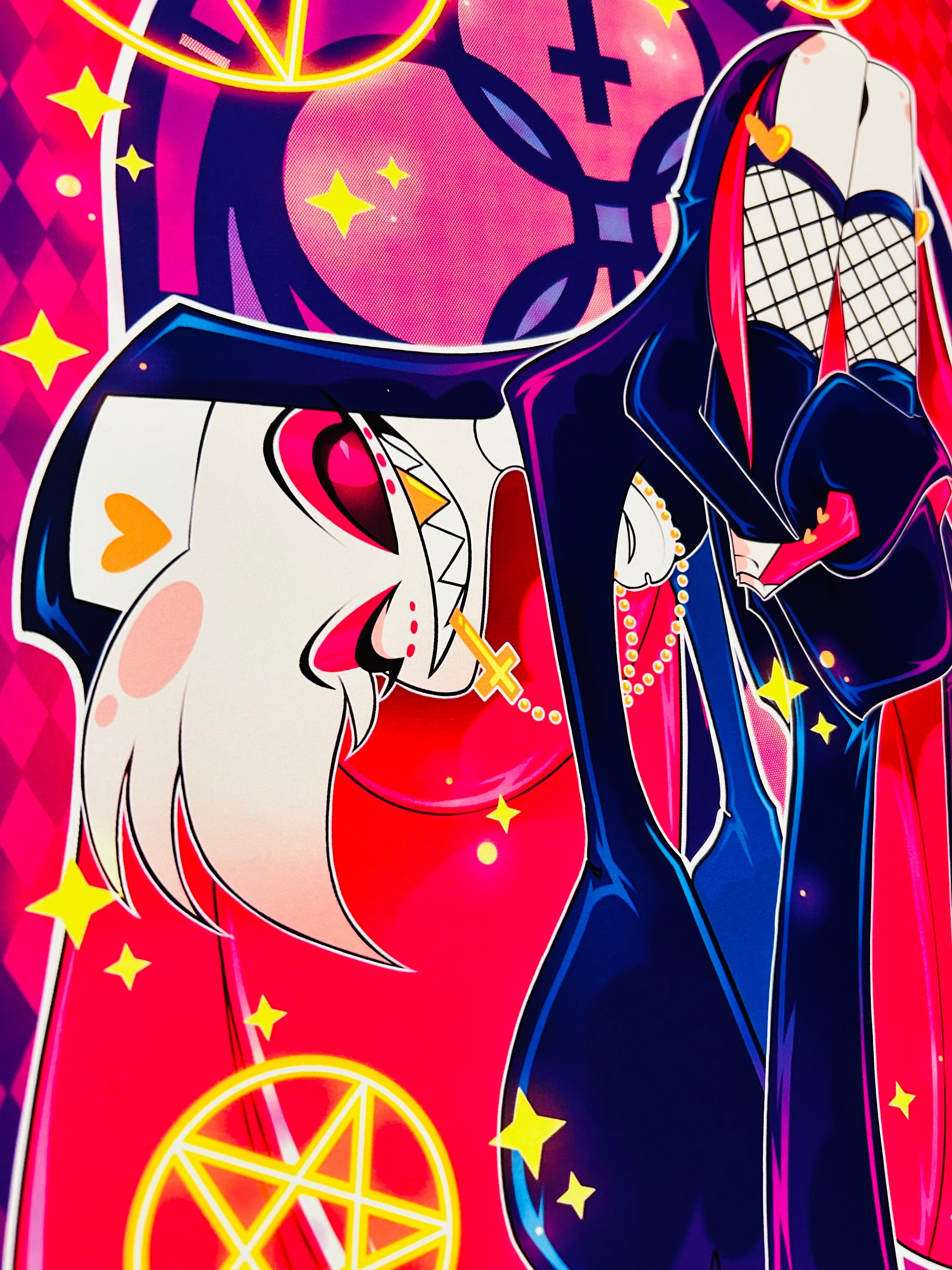 Hazbin Hotel: Nun!angel Dust Pinup Poster Print - Etsy