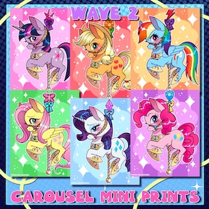 MLP: Main Six Carousel Prints