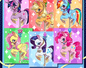 MLP: Main Six Carousel Prints