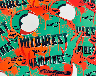 Original: Midwest Vampires 2023 Mirror Sticker