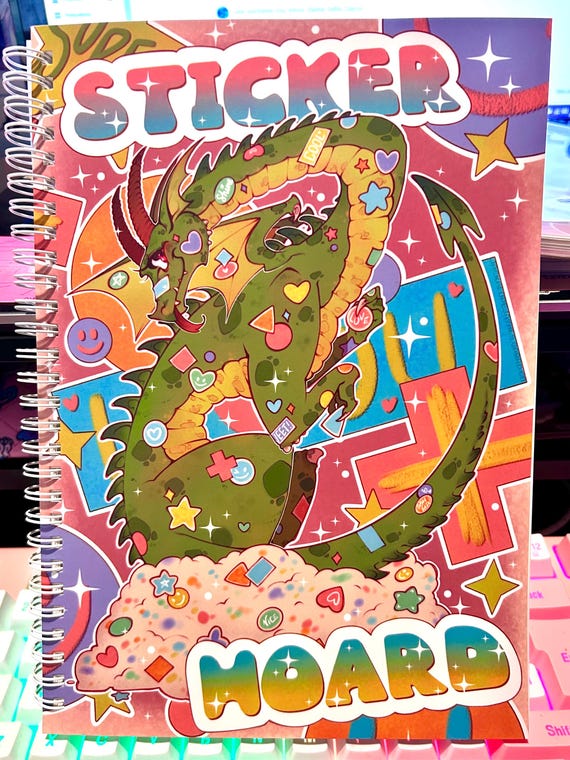 Furry: Sticker Hoard Dragon XL Reusable Sticker Book