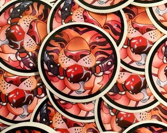 Furry: Tiger Gag Sticker