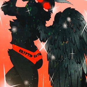 Cryptid Cutie: Mothman Print image 2