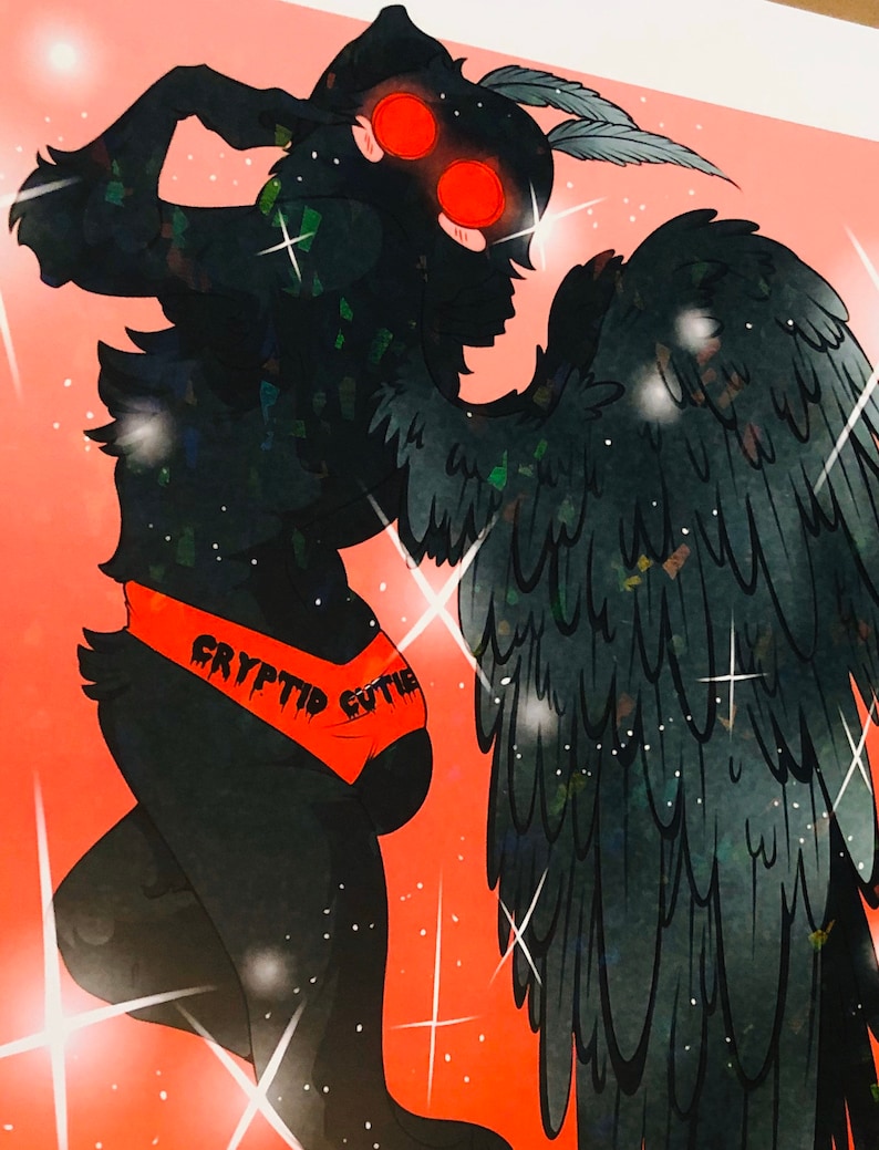 Cryptid Cutie: Mothman Print image 2