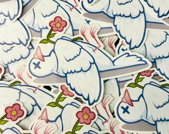 Dead Dove (Do Not Eat) Vinyl Sticker