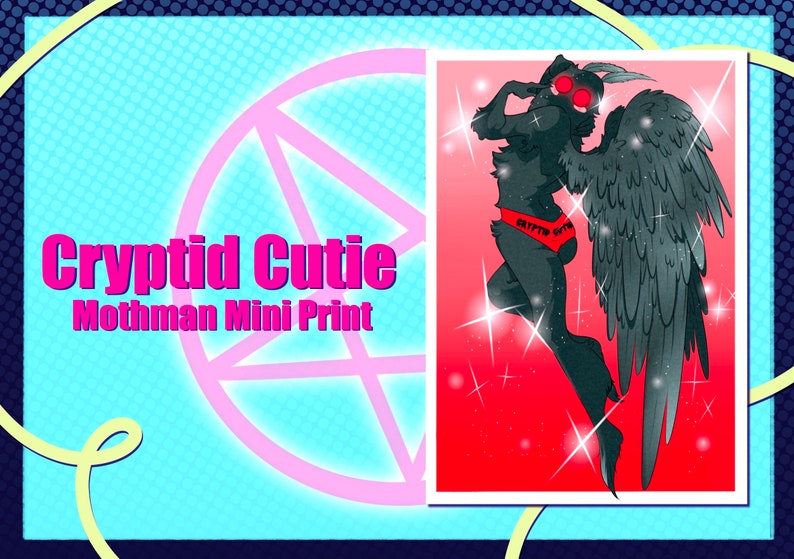 Cryptid Cutie: Mothman Print image 1