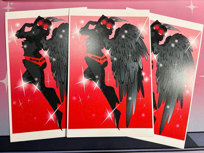 Cryptid Cutie: Mothman Print image 3