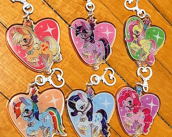 MLP: Mane Six Carousel Pony Charms